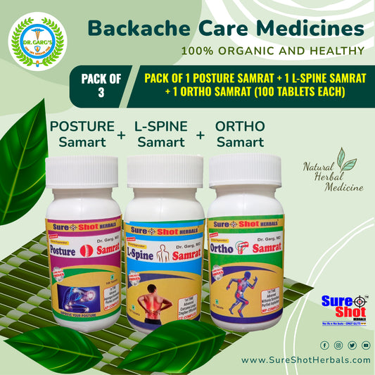 Backache Care Combo Kit ( Posture Samrat + L-Spine Samrat  +Ortho Samrat)