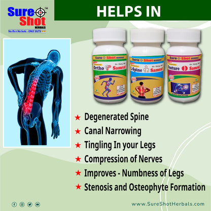 Backache Care Combo Kit ( Posture Samrat + L-Spine Samrat  +Ortho Samrat)