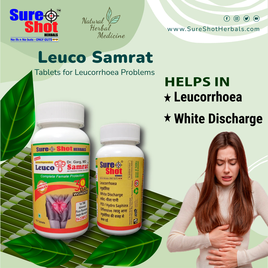 Dr.Garg's M.D.- LEUCORRHOEA - WHITE DISCHARGE ( Offensive-Sticky-Yellow-White-Smell )