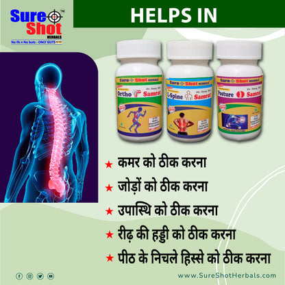 Backache Care Combo Kit ( Posture Samrat + L-Spine Samrat  +Ortho Samrat)